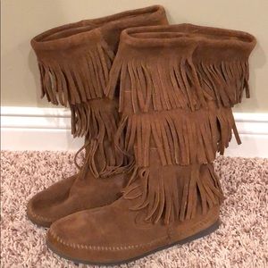 Authentic Minnetonka Fringe Boots